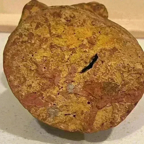 Folk Art Girl Clay Figure - Picture 6 of 6